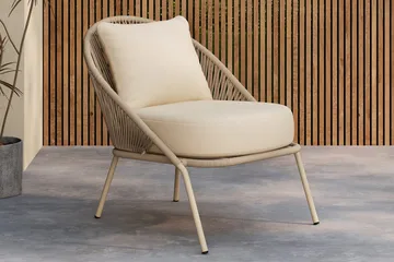 Lindos lænestol udendørs - Beige - Havemøbler - Loungemøbler - Loungestol udendørs
