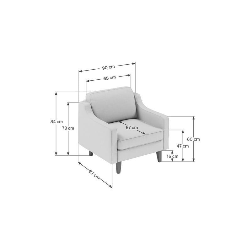 Lorvas Lænestol - Olivengrøn - Møbler - Stole & lænestole - Lænestole