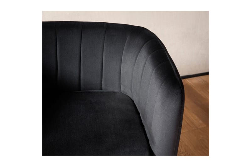Lounge & Cocktailstol Wohnling Fløjlsbetrukne Gyldne Metalben Industriel - Møbler - Stole & lænestole - Spisebordsstole & køkkenstole