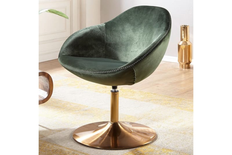 Lounge & Cocktailstol Wohnling Siran Fløjlsbetrukket Industriel - Møbler - Stole & lænestole - Lænestole