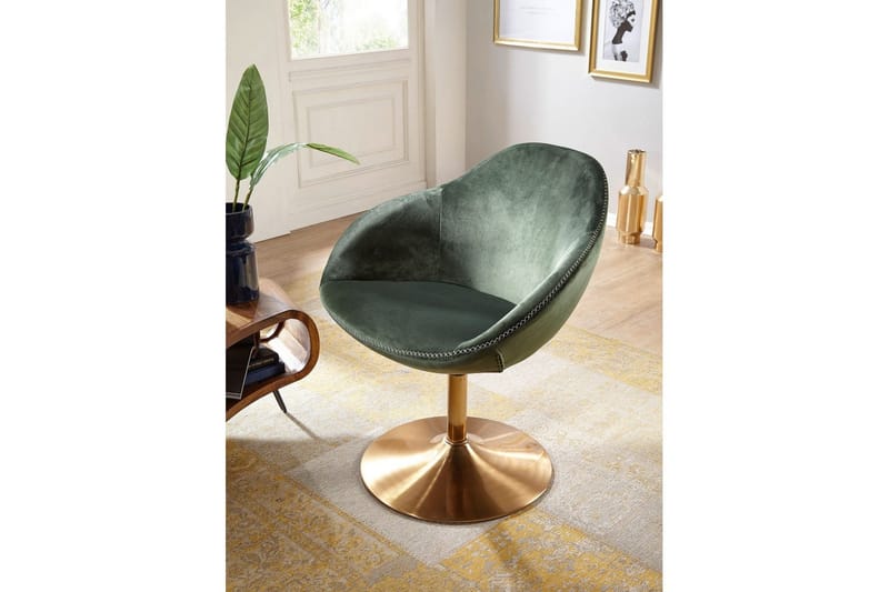 Lounge & Cocktailstol Wohnling Siran Fløjlsbetrukket Industriel - Møbler - Stole & lænestole - Lænestole