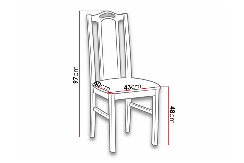 Lufti Spisestol - Sort/Hvid - Spisebordsstole & køkkenstole
