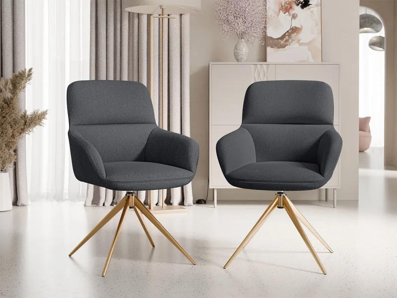 Lyrin Kontorstol 2-pak - Beige - Møbler - Stole & lænestole - Kontorstole & skrivebordsstole