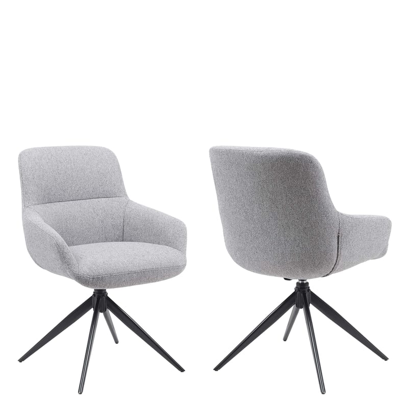 Lyrin Kontorstol 2-pak - Grå - Møbler - Stole & lænestole - Kontorstole & skrivebordsstole