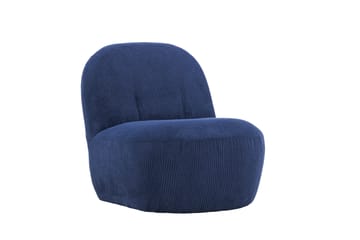 Mahla Lænestol - Navy - Møbler - Stole & lænestole - Lænestole - Lænestol uden armlæn