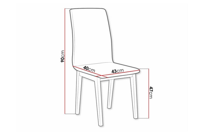 Majors Spisestol - Beige/Hvid - Spisebordsstole & køkkenstole