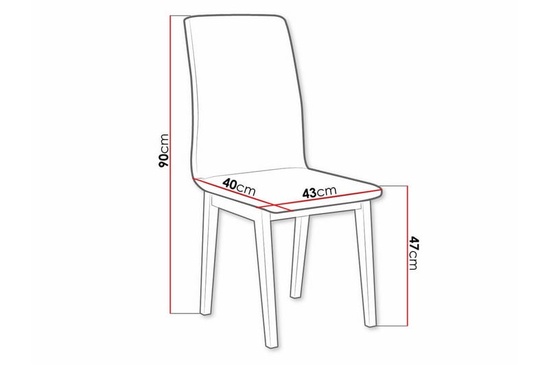 Majors Spisestol - Grå/træ - Spisebordsstole & køkkenstole
