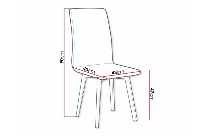 Majors Spisestol - Grå/træ - Spisebordsstole & køkkenstole