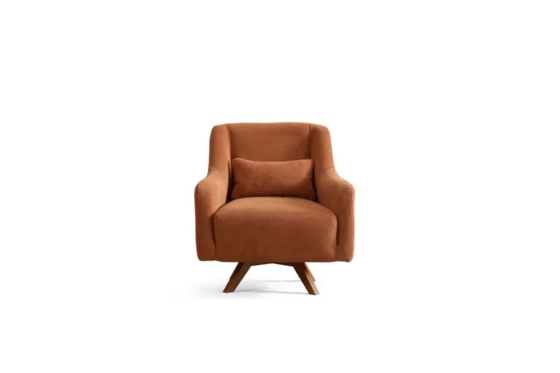 Malkiat Lounge lænestol - Orange - Møbler - Stole & lænestole - Lænestole