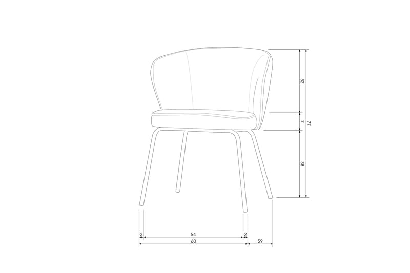 Margoe Armstol - Beige - Spisebordsstole & køkkenstole - Armstole