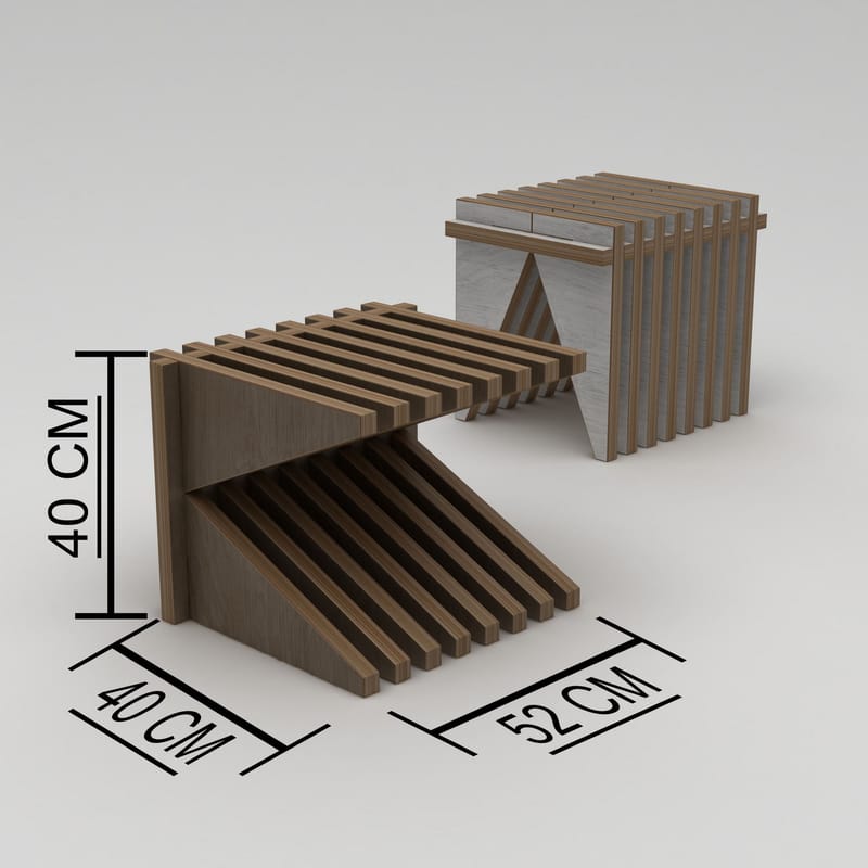Matira Skammel 51 cm - Naturtræ - Møbler - Stole & lænestole - Taburet & skammel