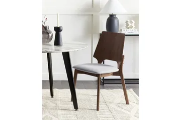 Matsalsstol Beliani Abee set om 2 Grå-Ljust Trä Light grey VALUE_MISSING_1 - Møbler - Stole & lænestole - Spisebordsstole & køkkenstole