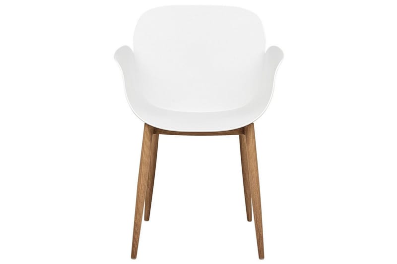 Matsalsstol Beliani Abilene set om 2 White - Møbler - Stole & lænestole - Spisebordsstole & køkkenstole