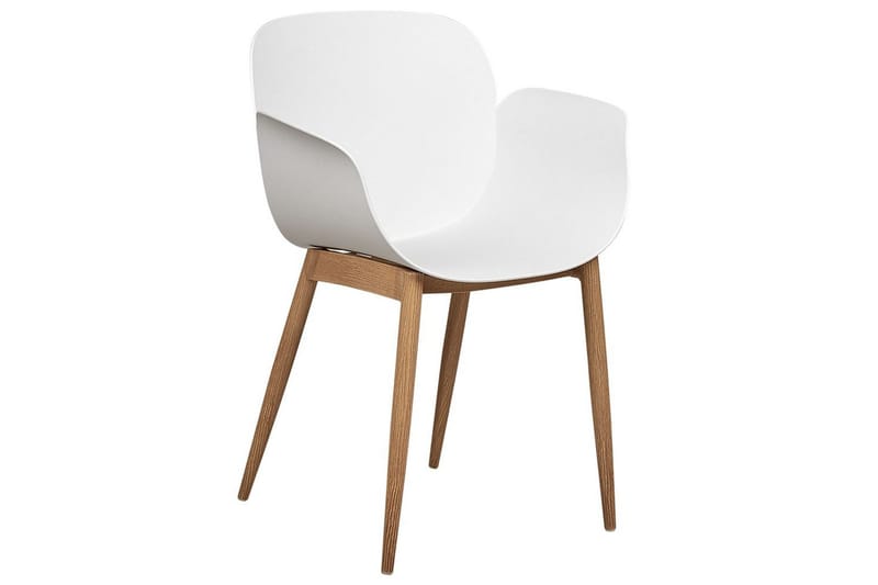 Matsalsstol Beliani Abilene set om 2 White - Møbler - Stole & lænestole - Spisebordsstole & køkkenstole