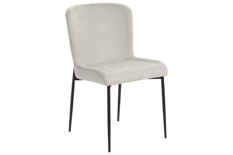 Matsalsstol Beliani Ada set om 2 Light grey - Møbler - Stole & lænestole - Spisebordsstole & køkkenstole