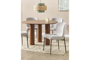 Matsalsstol Beliani Ada set om 2 Light grey - Møbler - Stole & lænestole - Spisebordsstole & køkkenstole