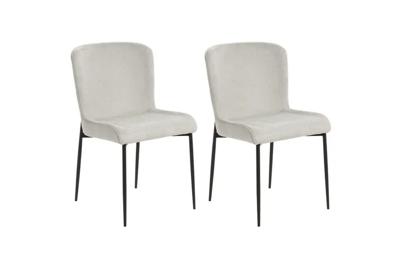 Matsalsstol Beliani Ada set om 2 Light grey, undefined