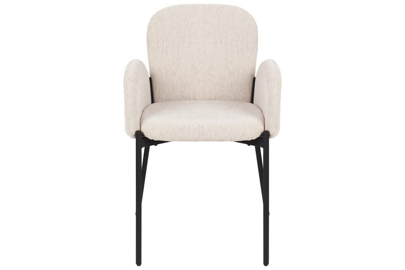 Matsalsstol Beliani Albee set om 2 Beige - Møbler - Stole & lænestole - Spisebordsstole & køkkenstole