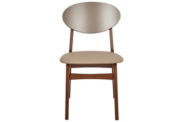 Matsalsstol Beliani Amery set om 2 Ljus Trä-Brun Light brown - Møbler - Stole & lænestole - Spisebordsstole & køkkenstole