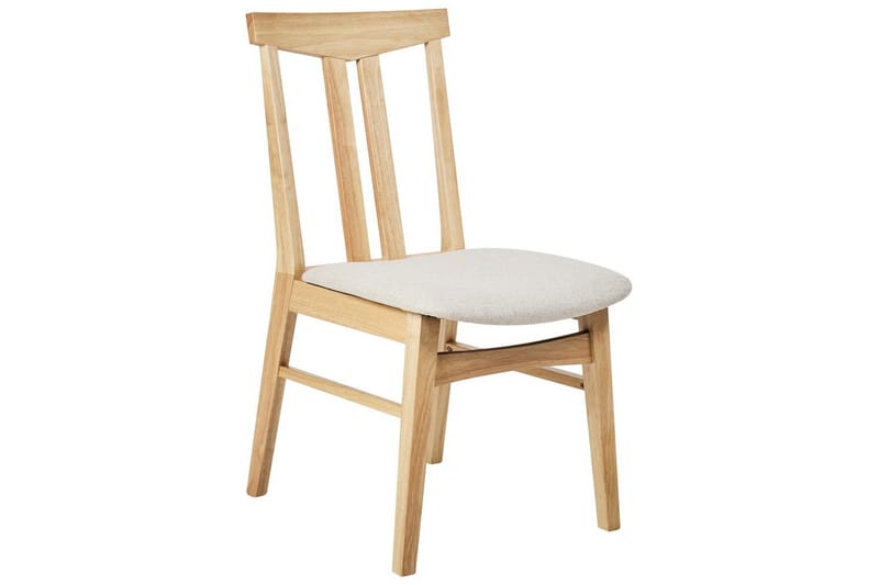 Matsalsstol Beliani Avalon set om 2 Ljus Trä-Beige Ljusbeige - Møbler - Stole & lænestole - Spisebordsstole & køkkenstole