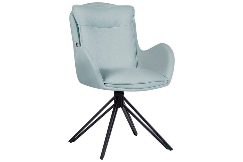 Matsalsstol Beliani Avelar set om 2 Beige-Svart Mint Green - Møbler - Stole & lænestole - Spisebordsstole & køkkenstole