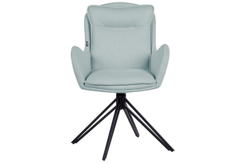 Matsalsstol Beliani Avelar set om 2 Beige-Svart Mint Green - Møbler - Stole & lænestole - Spisebordsstole & køkkenstole