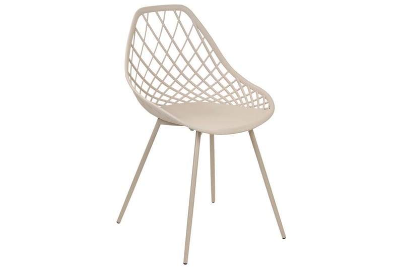 Matsalsstol Beliani Canton Ii set om 2 Beige - Møbler - Stole & lænestole - Spisebordsstole & køkkenstole
