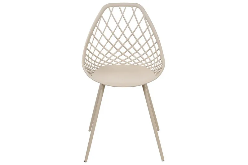 Matsalsstol Beliani Canton Ii set om 2 Beige - Møbler - Stole & lænestole - Spisebordsstole & køkkenstole