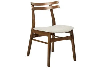 Matsalsstol Beliani Cynthiana set om 2 Ljus Trä-Grå Ljusbeige - Møbler - Stole & lænestole - Spisebordsstole & køkkenstole