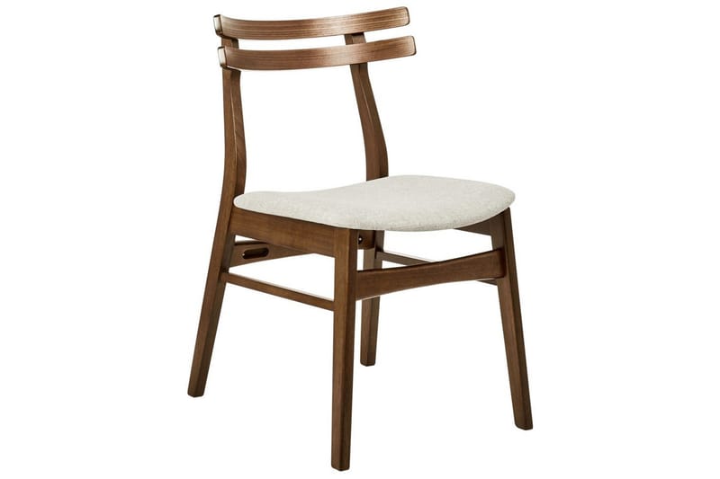 Matsalsstol Beliani Cynthiana set om 2 Ljus Trä-Grå Ljusbeige - Møbler - Stole & lænestole - Spisebordsstole & køkkenstole