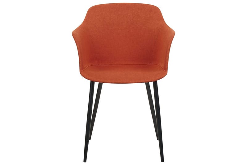 Matsalsstol Beliani Elim set om 2 Orange - Møbler - Stole & lænestole - Spisebordsstole & køkkenstole
