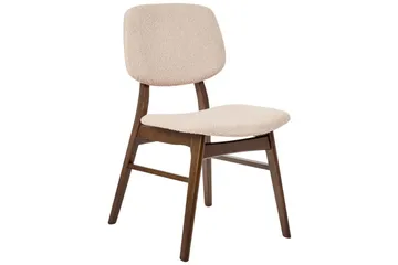 Matsalsstol Beliani Ella set om 2 Ljus Trä-Beige Ljusbeige - Møbler - Stole & lænestole - Spisebordsstole & køkkenstole