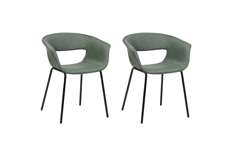 Matsalsstol Beliani Elma set om 2 Blå-Svart Dark green, undefined