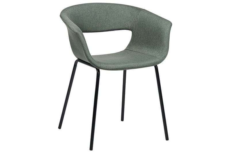 Matsalsstol Beliani Elma set om 2 Blå-Svart Dark green - Møbler - Stole & lænestole - Spisebordsstole & køkkenstole