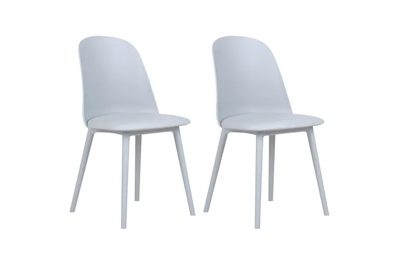 Matsalsstol Beliani Fomby set om 2 Blå Light blue, undefined