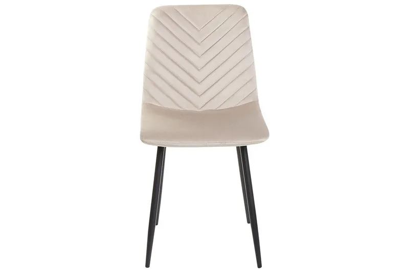 Matsalsstol Beliani Havre set om 4 Beige - Møbler - Stole & lænestole - Spisebordsstole & køkkenstole