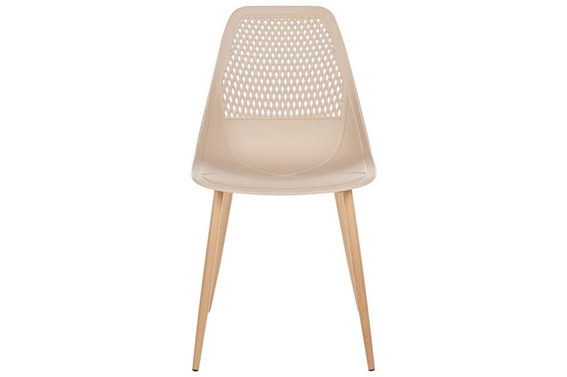 Matsalsstol Beliani Hazelton set om 4 Beige-Ljust Trä Beige - Møbler - Stole & lænestole - Spisebordsstole & køkkenstole