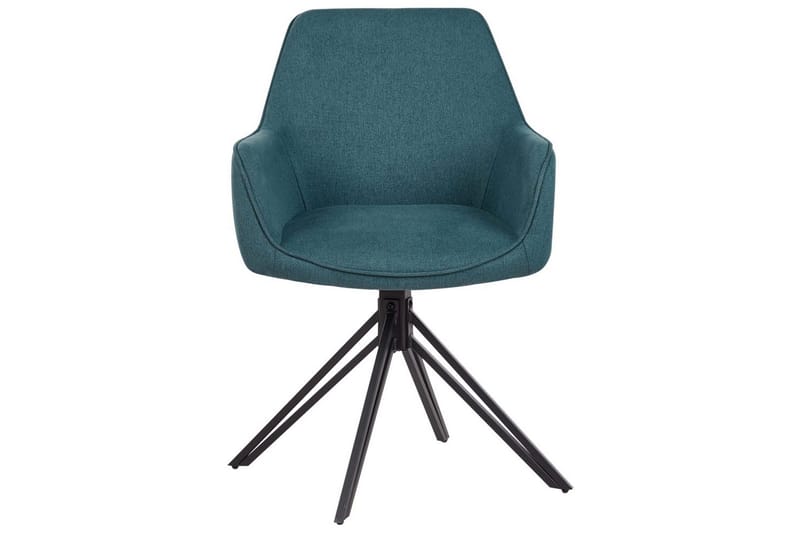 Matsalsstol Beliani Jodar set om 2 Beige-Svart Teal - Møbler - Stole & lænestole - Spisebordsstole & køkkenstole