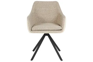 Matsalsstol Beliani Lithia set om 2 Taupe - Møbler - Stole & lænestole - Spisebordsstole & køkkenstole