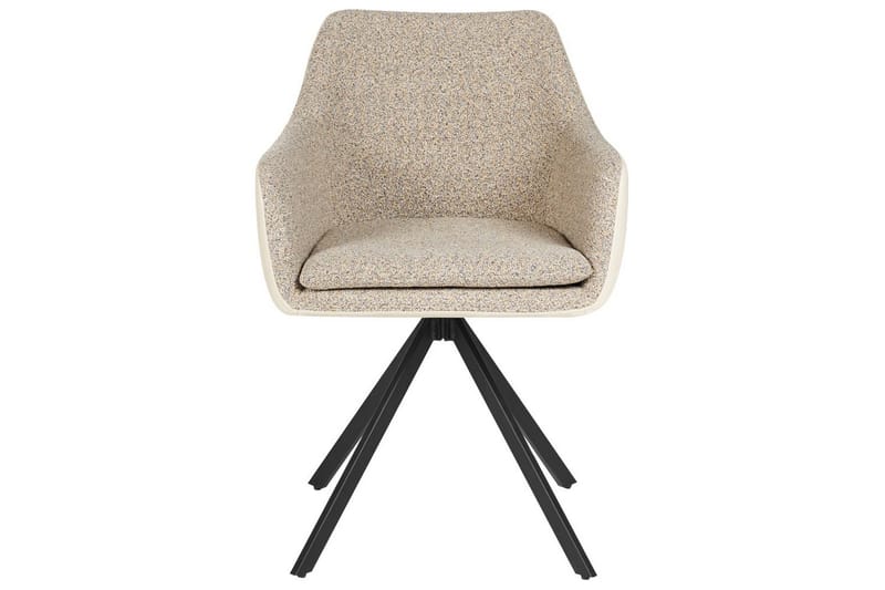 Matsalsstol Beliani Lithia set om 2 Taupe - Møbler - Stole & lænestole - Spisebordsstole & køkkenstole