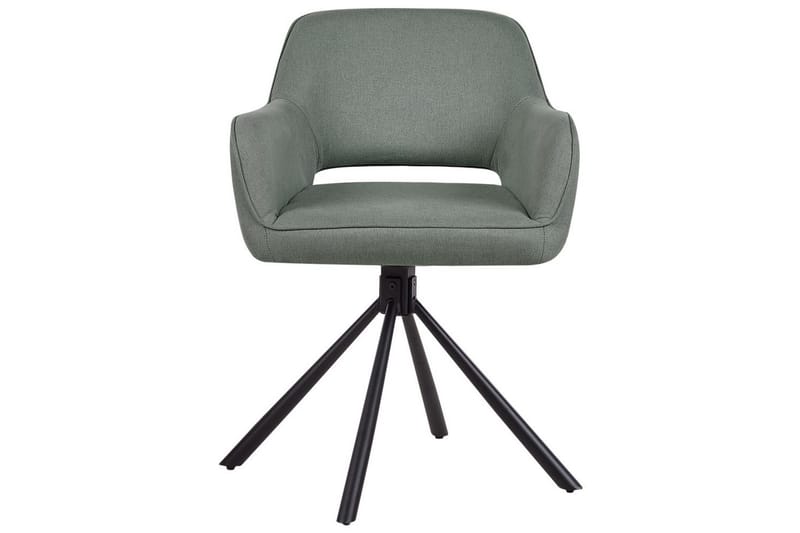 Matsalsstol Beliani Loures set om 2 Beige-Svart Dark green - Møbler - Stole & lænestole - Spisebordsstole & køkkenstole