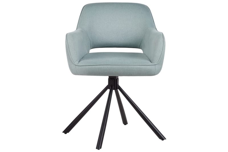 Matsalsstol Beliani Loures set om 2 Beige-Svart Mint Green - Møbler - Stole & lænestole - Spisebordsstole & køkkenstole