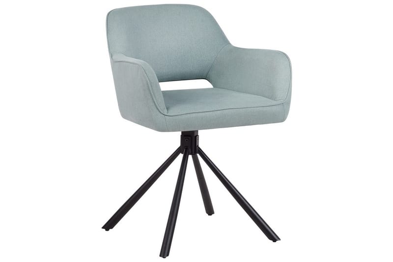 Matsalsstol Beliani Loures set om 2 Beige-Svart Mint Green - Møbler - Stole & lænestole - Spisebordsstole & køkkenstole