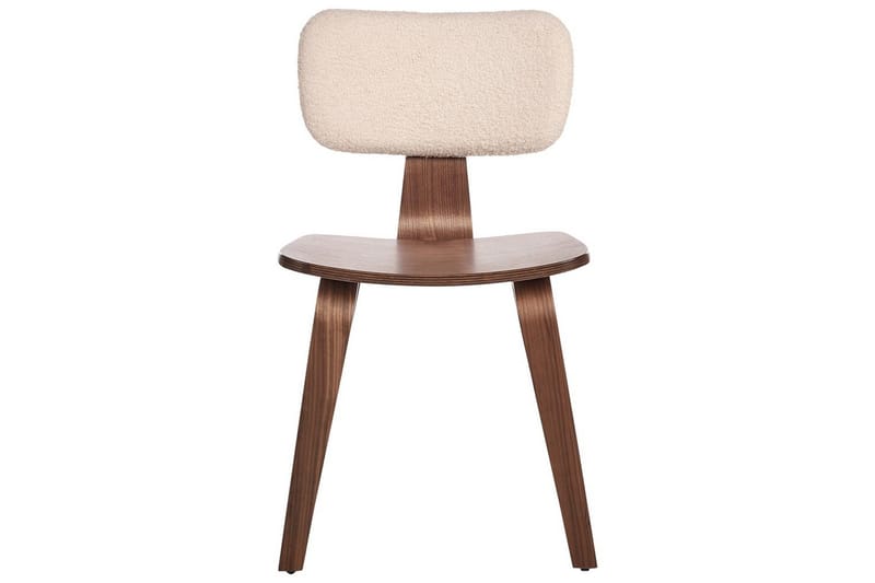 Matsalsstol Beliani Lucinda set om 2 Beige-Ljust Trä Ljusbeige VALUE_MISSING_2 - Møbler - Stole & lænestole - Spisebordsstole & køkkenstole