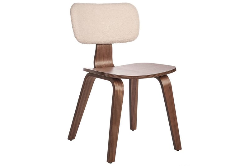 Matsalsstol Beliani Lucinda set om 2 Beige-Ljust Trä Ljusbeige VALUE_MISSING_2 - Møbler - Stole & lænestole - Spisebordsstole & køkkenstole