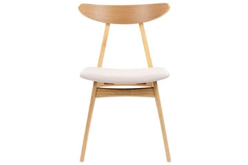 Matsalsstol Beliani Lynn set om 2 Ljus Trä-Beige Ljusbeige - Møbler - Stole & lænestole - Spisebordsstole & køkkenstole