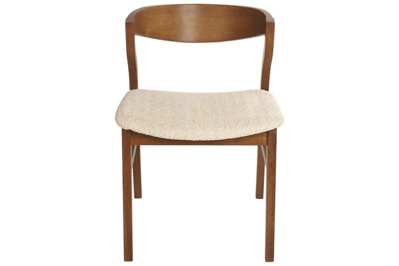 Matsalsstol Beliani Maroa set om 2 Ljusbeige - Møbler - Stole & lænestole - Spisebordsstole & køkkenstole