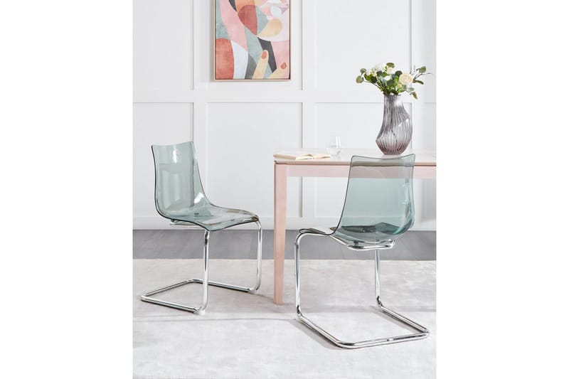 Matsalsstol Beliani Marshall set om 2 Transparent - Møbler - Stole & lænestole - Spisebordsstole & køkkenstole