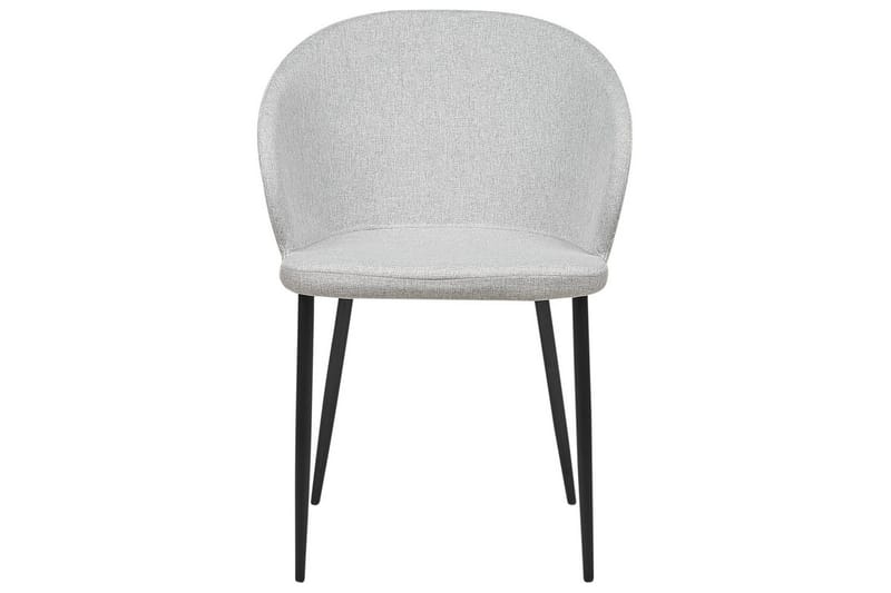 Matsalsstol Beliani Mason set om 2 Beige-Svart Light grey - Møbler - Stole & lænestole - Spisebordsstole & køkkenstole
