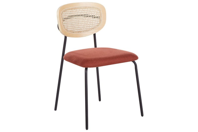 Matsalsstol Beliani Mayetta set om 2 Natural - Møbler - Stole & lænestole - Spisebordsstole & køkkenstole